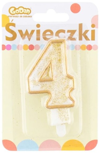 Przejdź do produktu Świeczka cyferka ""4"