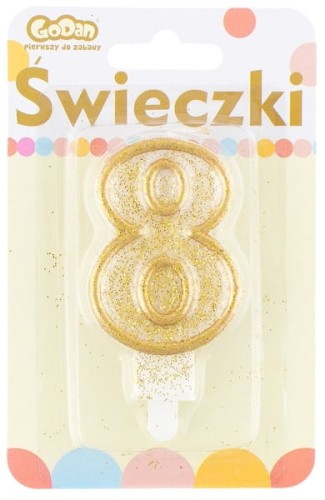 Przejdź do produktu Świeczka cyferka ""8"