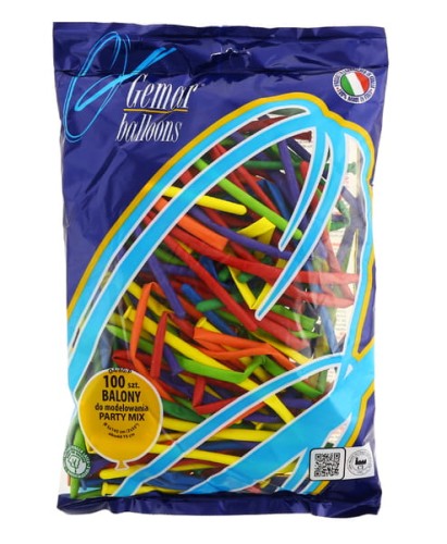 Przejdź do produktu Balon D4- Rurki włoskie (MIX) 100szt