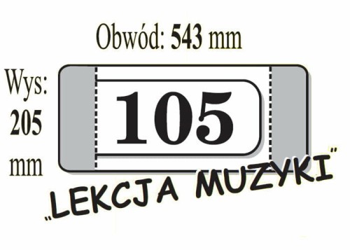 Przejdź do produktu Okładka książkowa Nr 105 wys. 205mm x obw. 543mm p