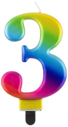 Przejdź do produktu Świeczka B&C cyferka 3 Galaxy 8cm PF-SCG3