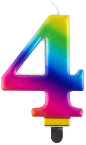 Przejdź do produktu Świeczka B&C cyferka 4 Galaxy 8cm PF-SCG4