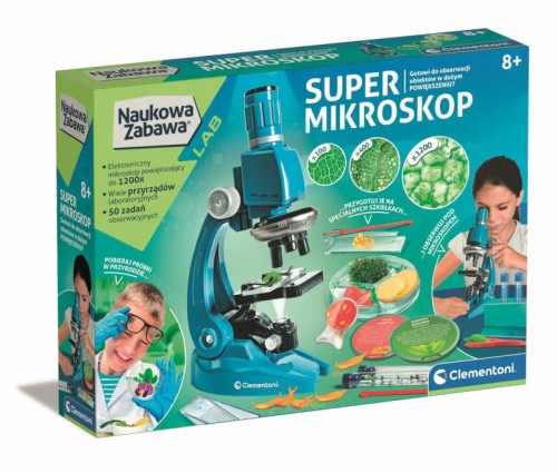 Przejdź do produktu Clementoni Naukowa zabawa. Super mikroskop 50755