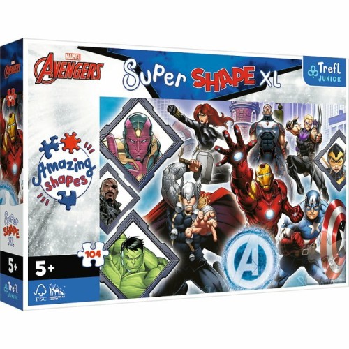 Przejdź do produktu Puzzle 104el XL Twoi ulubieni Avengersi. Marvel Th