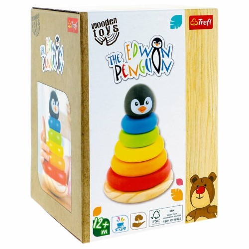 Przejdź do produktu Zabawka drewniana Pingwin
