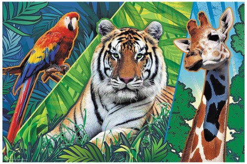 Przejdź do produktu Puzzle 300el Niesamowite zwierzęta. Animal Planet