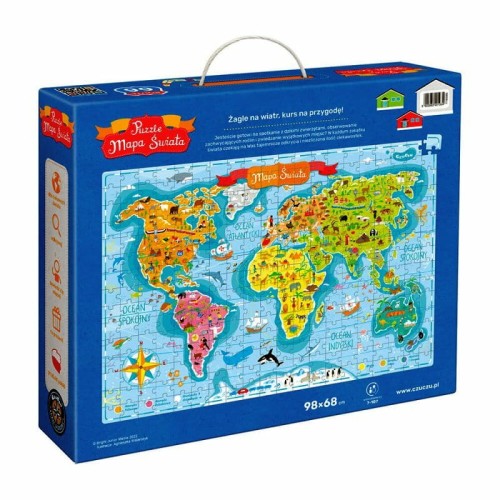 Przejdź do produktu CzuCzu Puzzle Mapa świata 300 elementów 7+