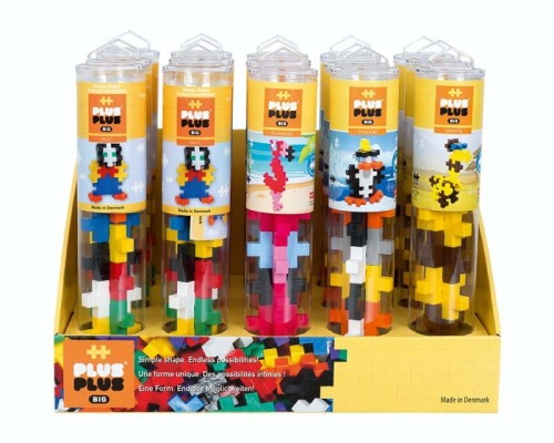 Przejdź do produktu Plus Plus Klocki big tuba Zwierzęta display mix p1