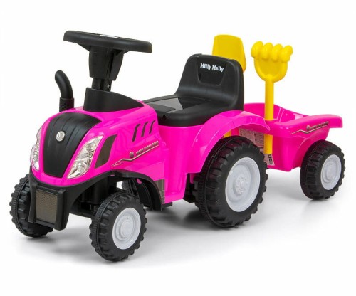 Przejdź do produktu Jeździk Pojazd New Holland T7 Traktor różowy Milly