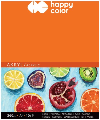 Przejdź do produktu Blok do Akrylu A4 10 ark. 360g , Happy