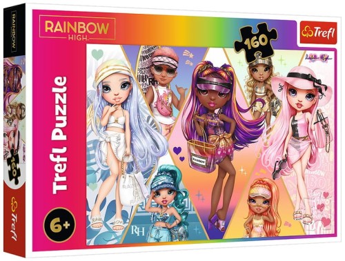 Przejdź do produktu Puzzle 160el Wesołe przyjaciółki / MGA Rainbow Hig