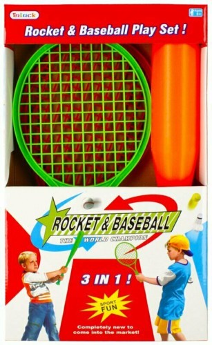 Przejdź do produktu Rakietki plażowe z akcesoriami. Baseball 487441 MC