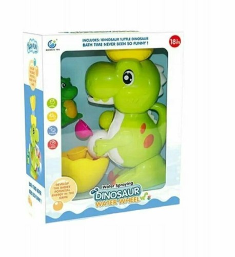 Przejdź do produktu Zestaw zabawek do kąpieli Dinozaur z kołowrotkiem