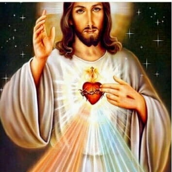 Przejdź do produktu Malowanie po numerach Jezus Chrystus serce 50x40cm