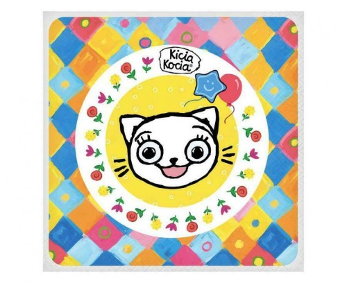 Przejdź do produktu Serwetki pap. Kicia Kocia (licencja), 33 x 33cm, 20 szt.