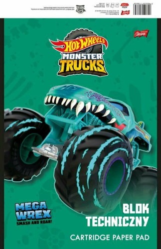 Przejdź do produktu Blok techniczny A4 10k HOT WHEELS MATTEL p10  cena