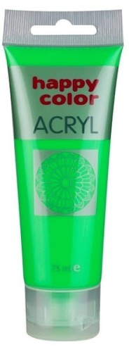 Przejdź do produktu Farba akrylowa 75ml , zielony fluo, Happy Color