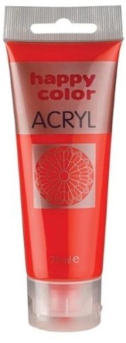 Przejdź do produktu Farba akrylowa 75ml, jasnoczerwony, Happy Color