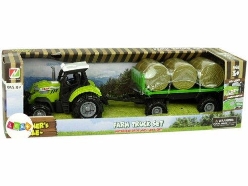 Przejdź do produktu 11112- traktor z przyczepka bale siana dźwięk zielony