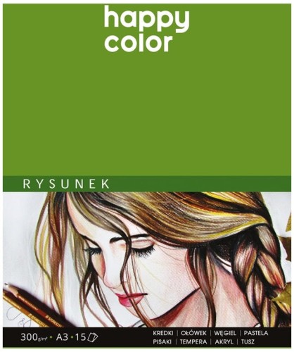 Przejdź do produktu Blok do rysunku A3 15 ark. 300 g Art., Happy Color