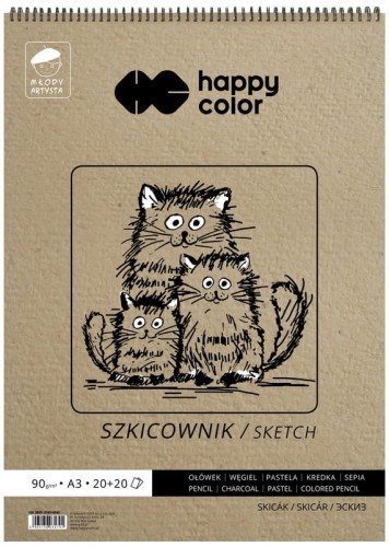 Przejdź do produktu SZKICOWNIK NA SPIRALI A3/40 MŁODY A