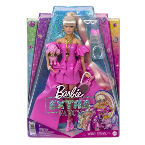 Przejdź do produktu PROMO Barbie Lalka Extra Fancy różowa + pudelek HH