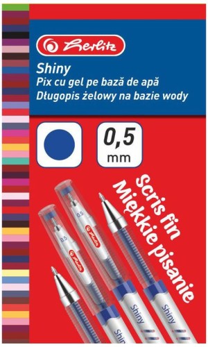 Przejdź do produktu Długopis żelowy Shiny niebieski, 09476540, Herlitz