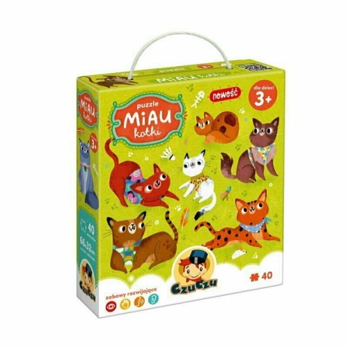 Przejdź do produktu CzuCzu Puzzle 40el Miau Kotki