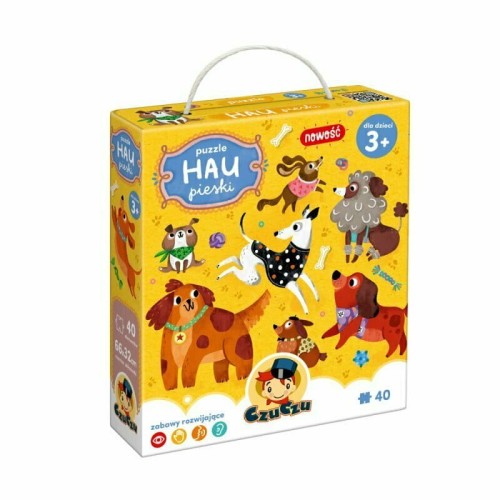 Przejdź do produktu CzuCzu Puzzle 40el Hau Pieski