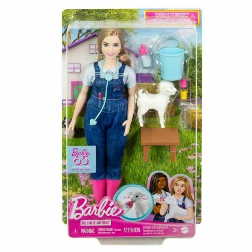 Przejdź do produktu Barbie Kariera Lalka Weterynarka na farmie HRG42 M