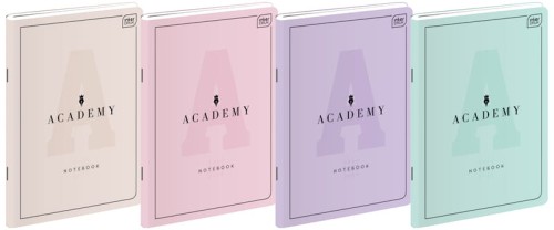 Przejdź do produktu Zeszyt A5 60k. kratka m 90g Academy pastel, Interdruk