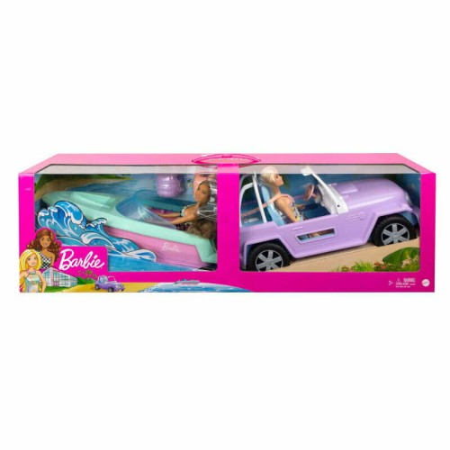 Przejdź do produktu PROMO BARBIE 2 lalki, Jeep i motorówka GXD66
