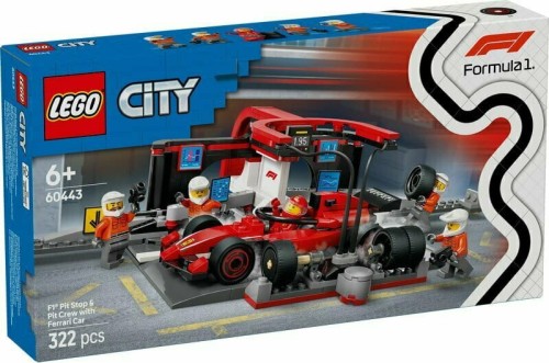 Przejdź do produktu LEGO 60443 CITY F1 Pit stop i mechanicy z bolidem