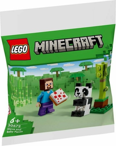 Przejdź do produktu LEGO 30672 MINECRAFT Steve i mała panda