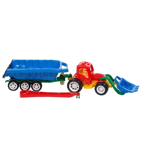 Przejdź do produktu Traktor z turem i wywrotką Leszko