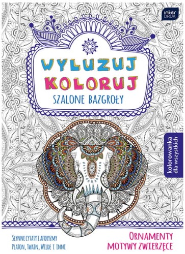Przejdź do produktu Książka kolorowan.B5 Wyluzuj mix 4 wzory dla dorosłych, Interdruk