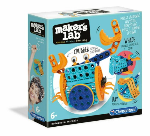 Przejdź do produktu Clementoni Maker's lab Zwierzęta morskie 50661  Ze