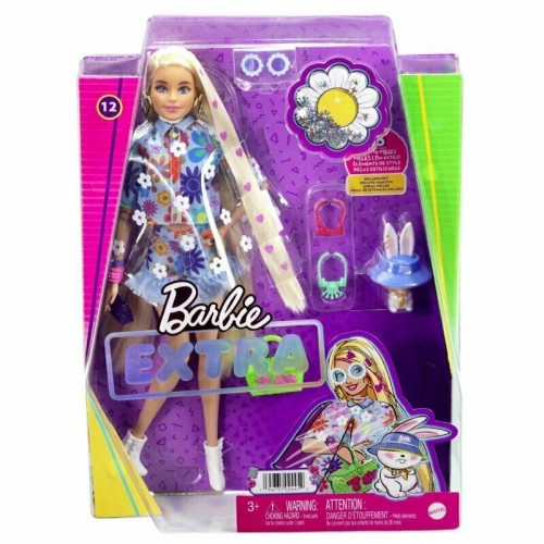 Przejdź do produktu Barbie Lalka EXTRA MODA + akcesoria 12 HDJ45 GRN27