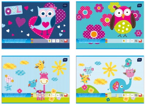 Przejdź do produktu Zeszyt papierów kolorowych Fluo samoprz. B4, Interdruk