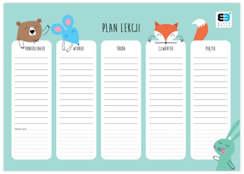 Przejdź do produktu PLAN LEKCJI A4 B&B KIDS PASTEL 7631
