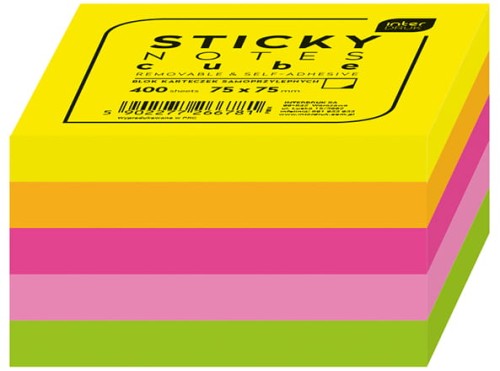 Przejdź do produktu BLOK KARTECZEK SAMOPRZYLEP. 250 50X50   6804 A'12