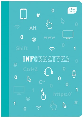 Przejdź do produktu Zeszyt tematyczny A5 60k kratka PP Informatyka, Interdruk