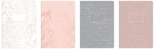 Przejdź do produktu Zeszyt A5 60 k. kratka Metalic Rose Gold, Interdruk