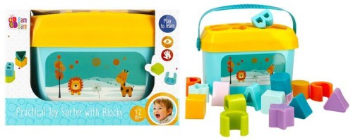 Przejdź do produktu BAM BAM Sorter klocki 2w1 zabawka edulacyjna