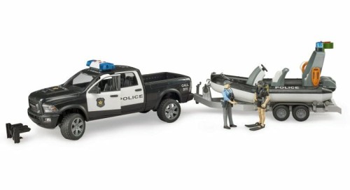 Przejdź do produktu Dodge RAM 2500 Policujny Pikap z łodzią na lawecie