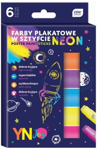 Przejdź do produktu FARBY PLAKATOWE W SZTYFCIE NEON  8929