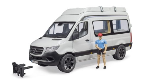 Przejdź do produktu Mercedes Sprinter Camper biały z figurką i akcesor