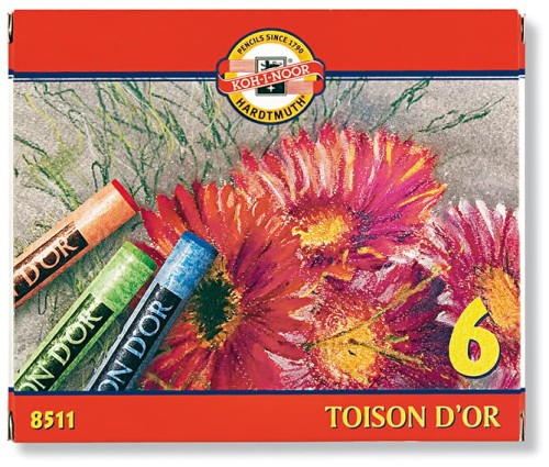 Przejdź do produktu Kredki Pastele Toison D'or 6 kolorów