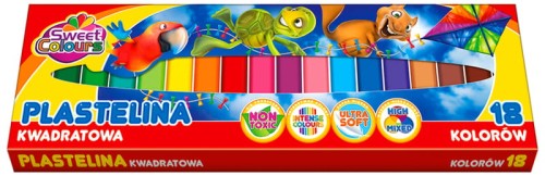Przejdź do produktu KP PLASTELINA 18KOL KWADRAT