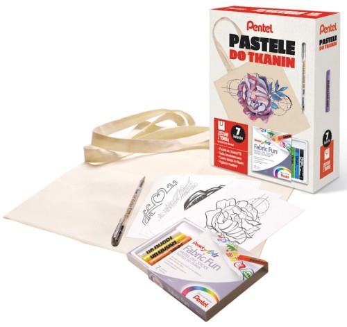 Przejdź do produktu ZESTAW PASTELE DO TKANIN + TORBA